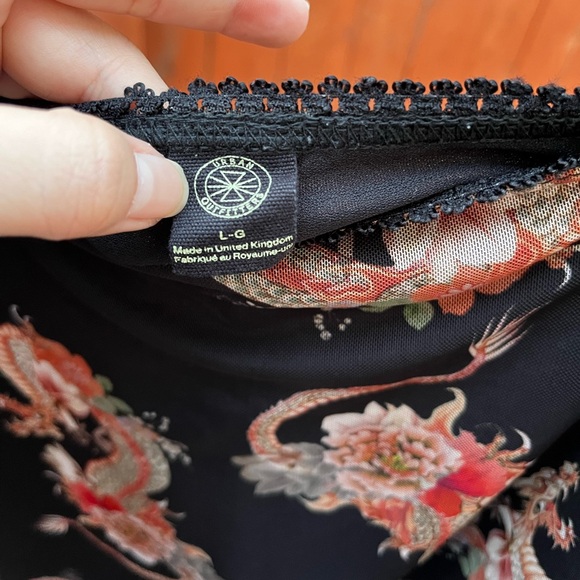 Urban Outfitters UK Mesh Dragon Mini Skirt - Picture 3 of 4